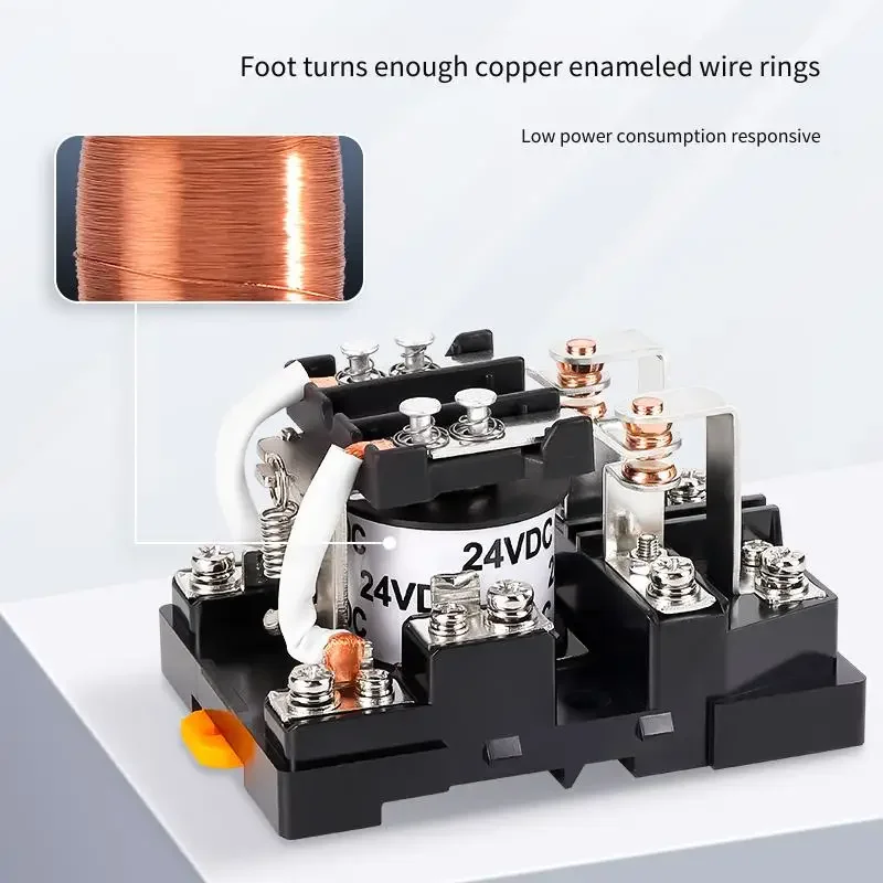 مرحل متوسط عالي الطاقة G62F-1C G62F-2C 12V 24Vdc 220V تيار عالي 100A لسوق المكونات الإلكترونية #3