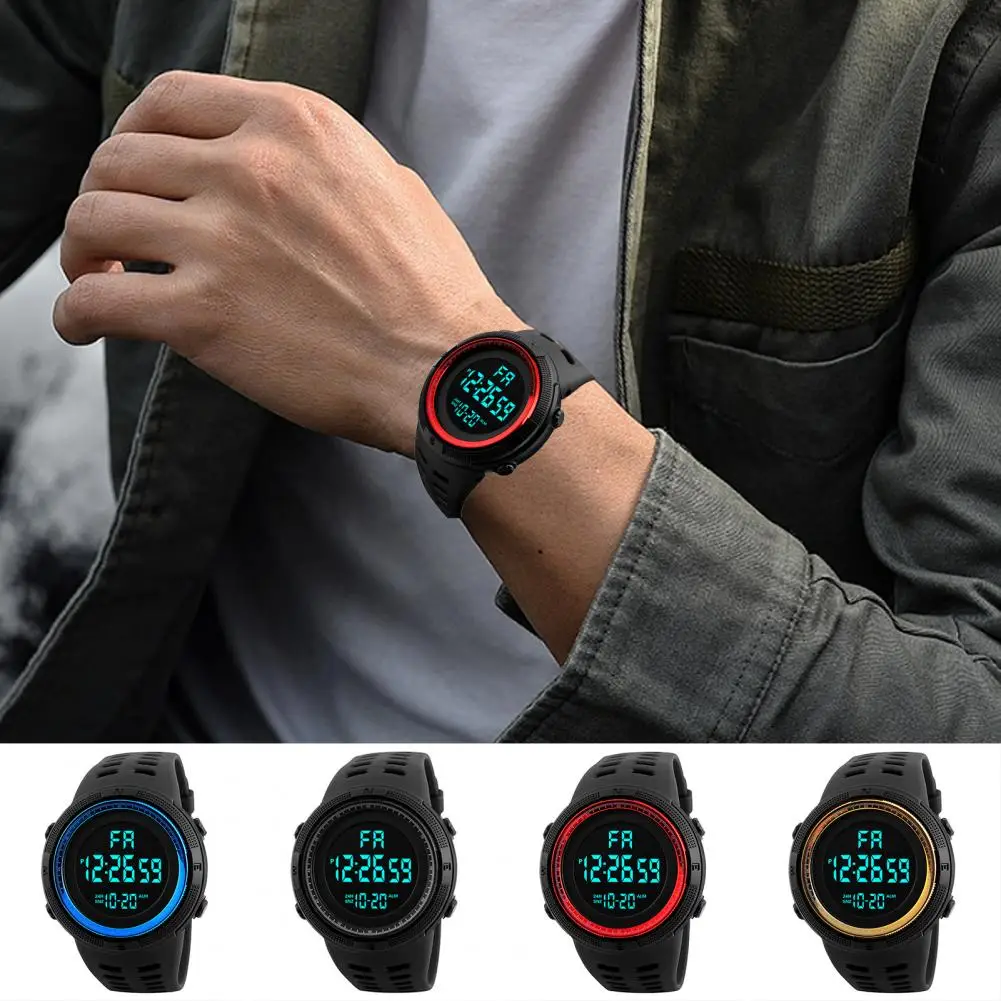 

LED Digital Watch Electronics Waterproof Date And Day Time Display Sports Watches Boy Girl Electronic Clock Smart Watch