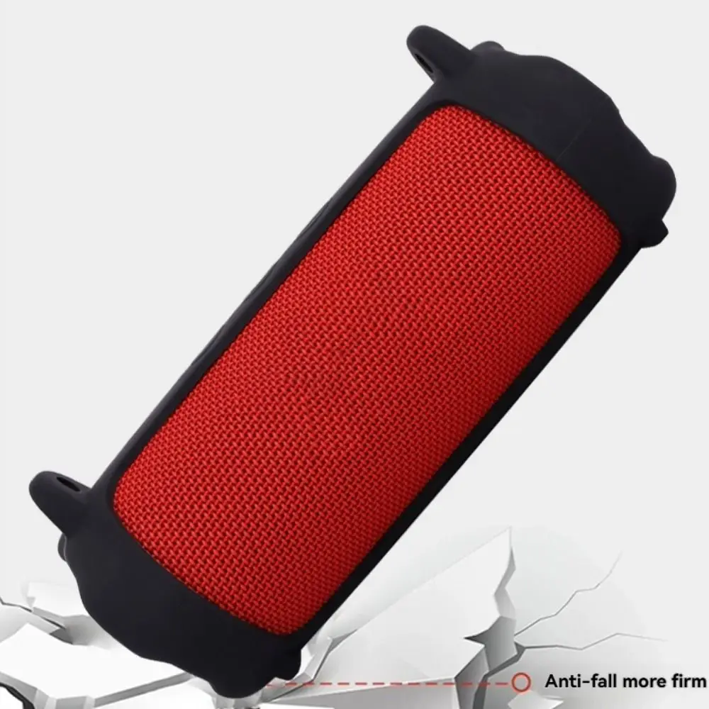 

Silicone Sling Speaker Case with Shoulder Strap Protector Protective Cover Anti-drop Portable Soft Shell for JBL Flip 7