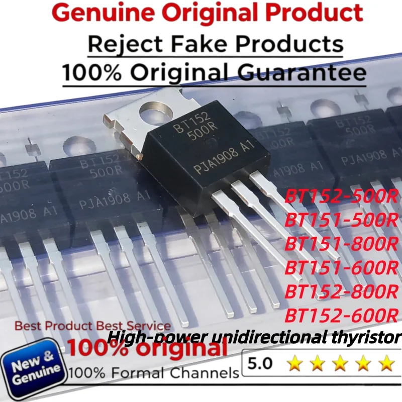 5pcs 100% new Original BT152-600R BT152-800R BT151-600R BT151-800R BT151-500R BT152-500R High-power unidirectional thyristor