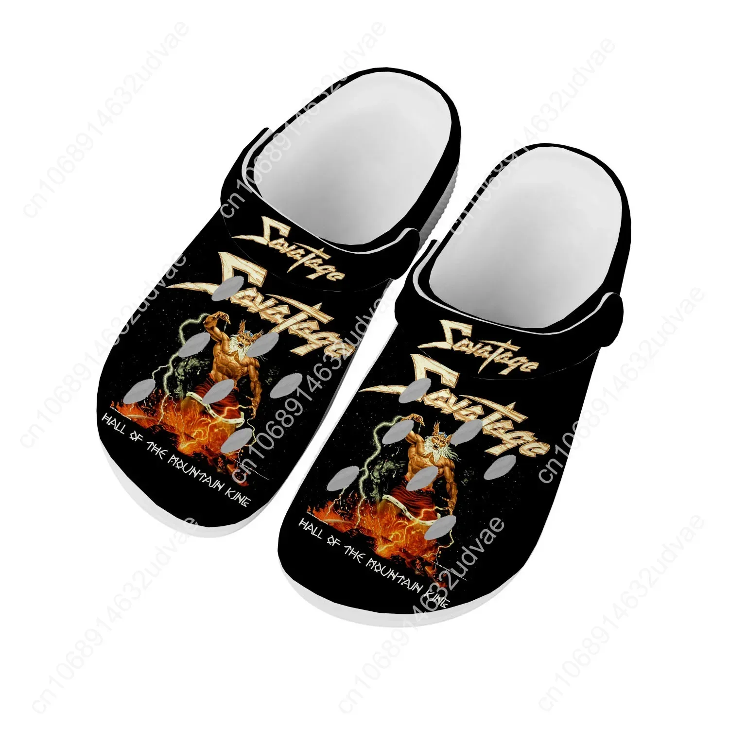 Savatage Sandals Men Women Teenager Fashion Water Shoes Heavy Metal Garden Breathable Comfort Beach Clog Custom Slippers