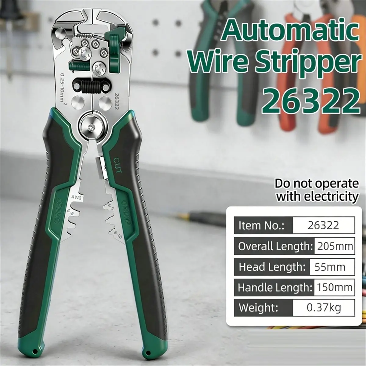 2-in-1 Wire Stripper and Crimper Pliers Automatic Cable Peeler for Electrical Terminal Tasks