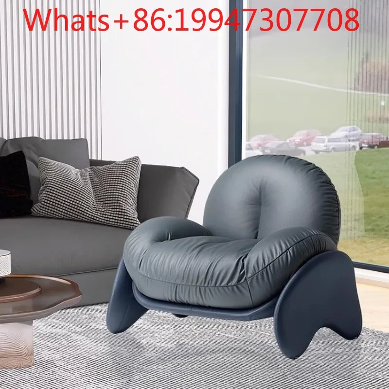 

Fang Yuzheng designer single living room light luxury sofa designer casual Italian minimalist squash recliner