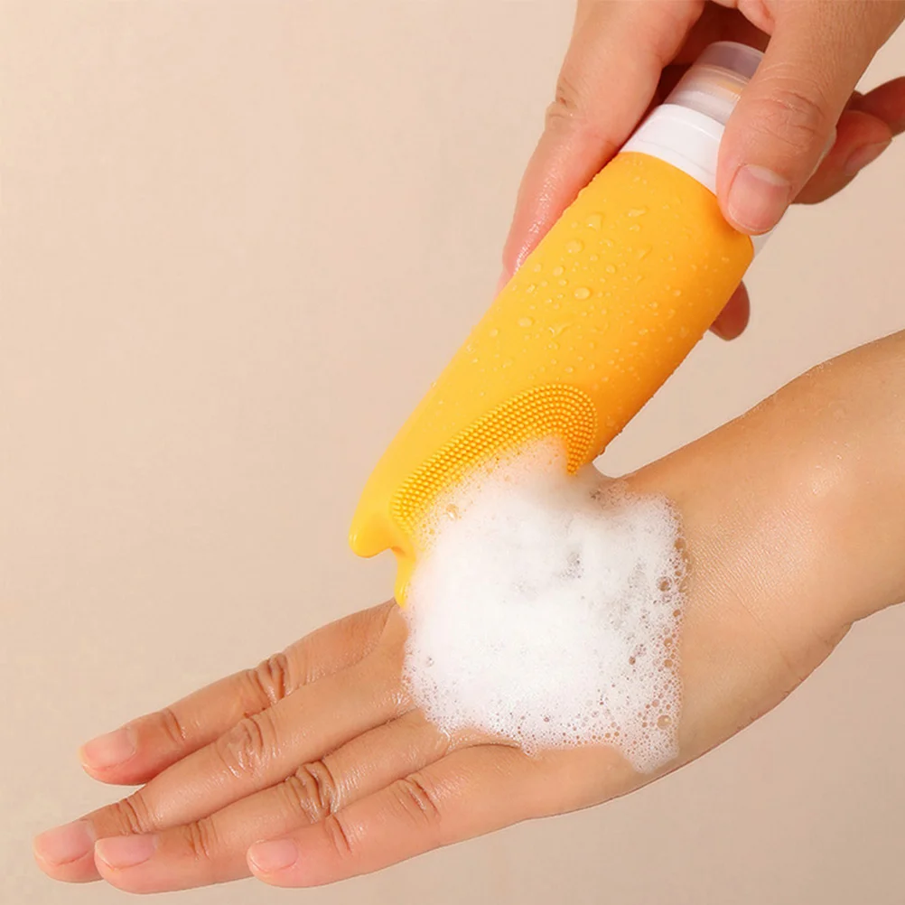 4 Pcs Travel Silicone Bottles Squeeze Size Lotion Containers Toiletry Toiletries Shampoo Portable Hair