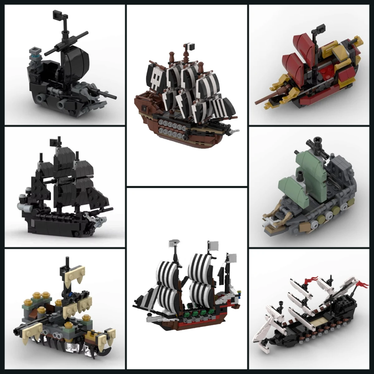 

Creative Medieval Mini Black Pearled Ship Sailboat Building Blocks MOC Royal Navy Warship Model Kids Assembly Toys Birthday Gift
