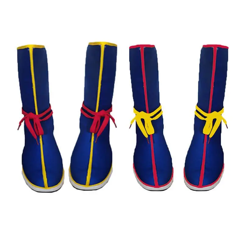 Son Goku Cosplay Shoe Dragon Ball Z Themed Mid Calf Boot Soft Fabric Flat Boot Halloween Cosplay Daily Costume Matching Footwear