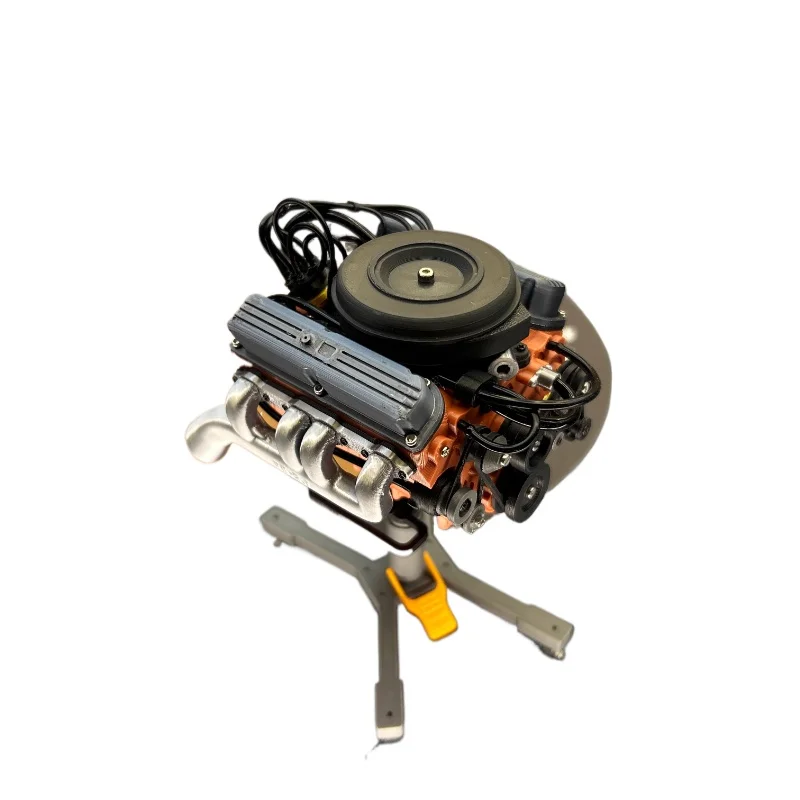 Simulation V8 moteur jouet modèle ornement décoration pour 1/10 RC voiture sur chenilles TRX4 Defender AXIAL SCX10 RC4WD D90 TRX6 réservoir 300