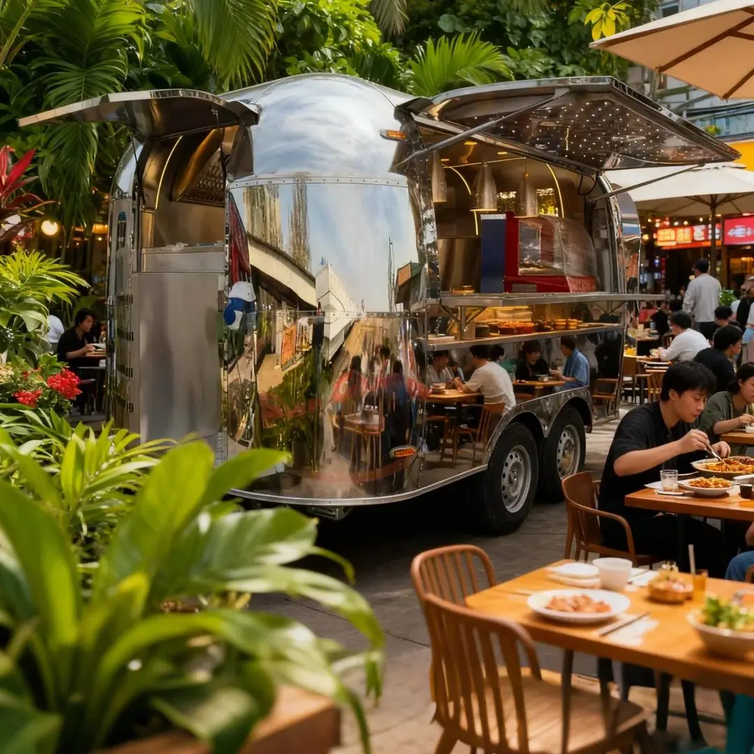 

New Style Mobile Kitchen Candy Flower Cart Outdoor Ice Cream Truck Hot Dog Pizza Trailer Horse Food Trailer Bar Mobile