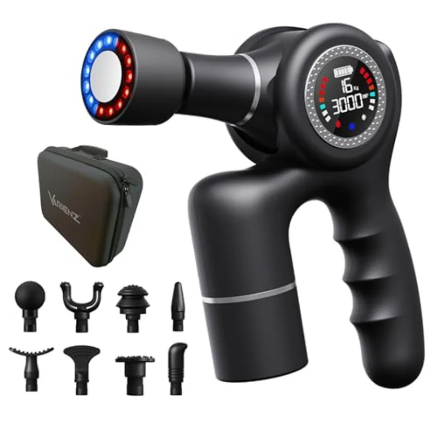 

Массажный пистолет VM PRO для глубокого массажа тканей с функцией перкуссионного воздействия, термотерапии и холодовой терапии для снятия боли и восстановления мышц, 15 скоростей, 90 режимов.