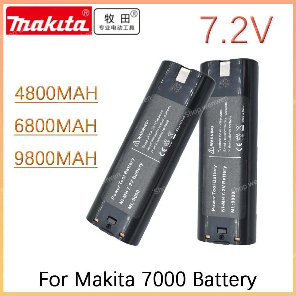 Сменный аккумулятор для инструментов Makita 7,2, 6800, 9000, 7000, 4770D, 6002D, 6010D, 6710D, 9035D, Ni-MH, 7002 в, 7033 мАч