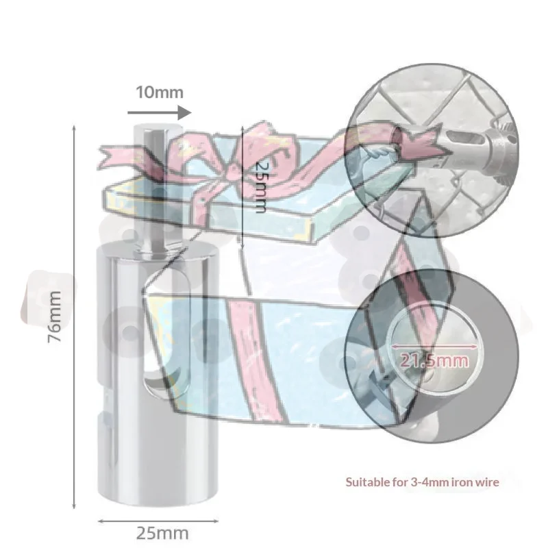 【CCA】Multifunctional Portable Tie Wire Twister Iron Wire Knotter Drill Chuck Wire Twisting Tool