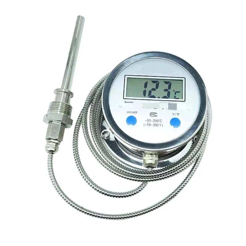 304 stainless steel probe thermometer acid and corrosion resistant temperature gauge