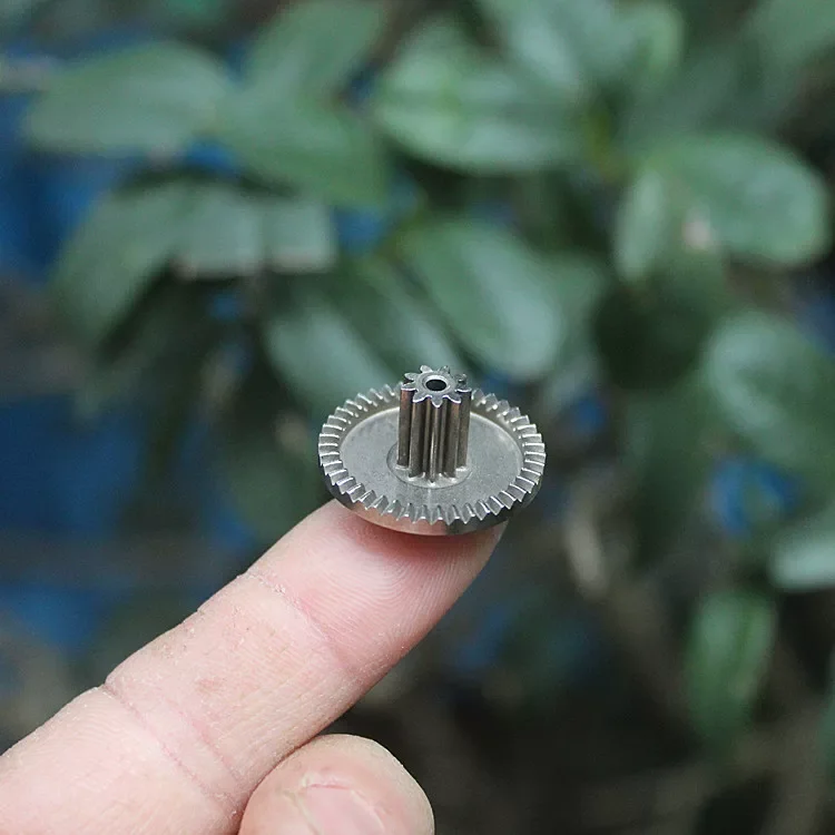 5pcs/lot RC Motor Gearbox DIY Parts Metal Face Gear 0.6 Module 9 Teeth & 0.5 Module 43 Teeth Bevel Gear Set