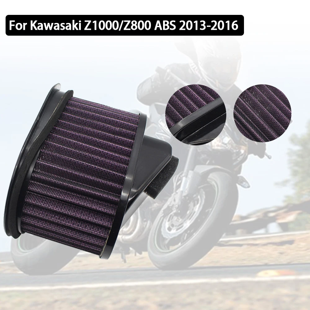 

For Kawasaki Z800 Z750 2004 2007 2008 2009 2010 2011 2012 Z1000 Motorcycle Flow Air Filter Element Cleaner Replacement