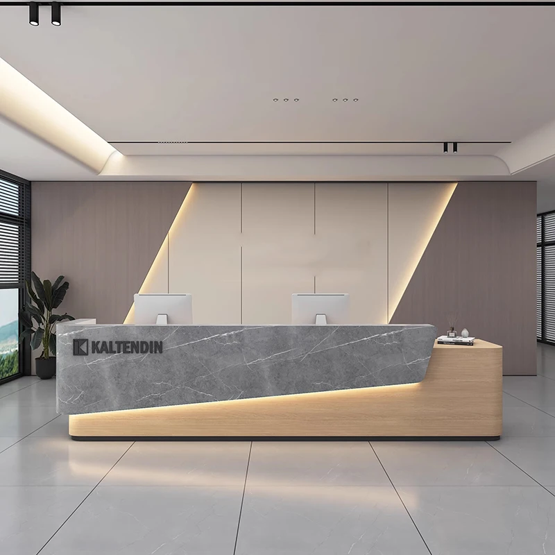 

Design Wood Reception Desks Luxury Cheap Storage Drawer Modern Reception Desks Best Tall Long Empfangs Tresen Office Furniture