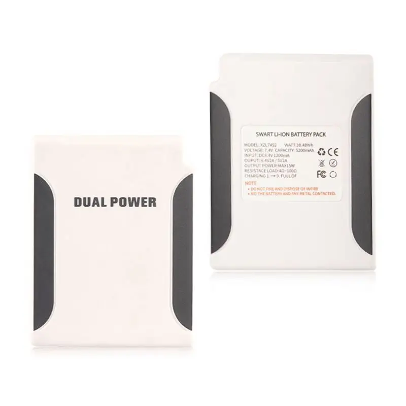 7.4V/5V 5200mAh Li-ion Battery Replacement for Rechargeable Heated Jackets