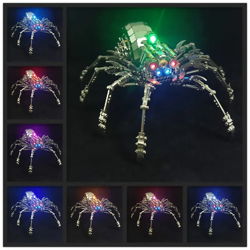 Rompecabezas 3D Animal Spider King modelo Metal escorpión rompecabezas DIY montar juguetes Kits de montaje mecánico