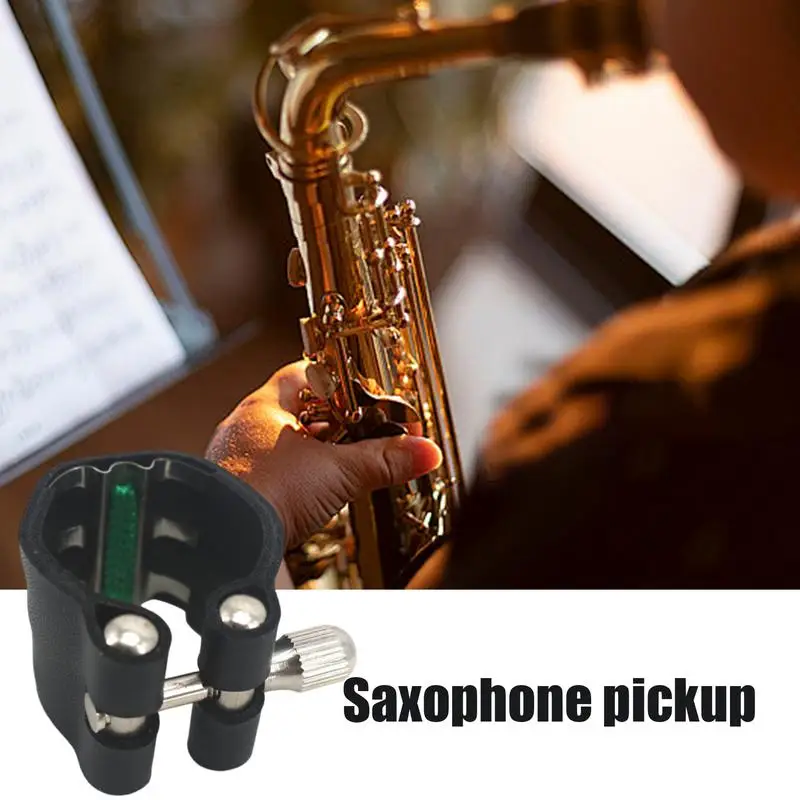 Sax Clamp Alto Soprano Clip Saxophone Leather Fastener Alto Saxophone Mouthpiece Ligature Clip For Home Dorm Apartment