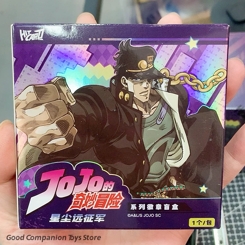 

Original JOJO's Bizarre Adventure Card Stardust Expedition Series Badge Giogio Anime Character Peripheral Gifts Whole Box