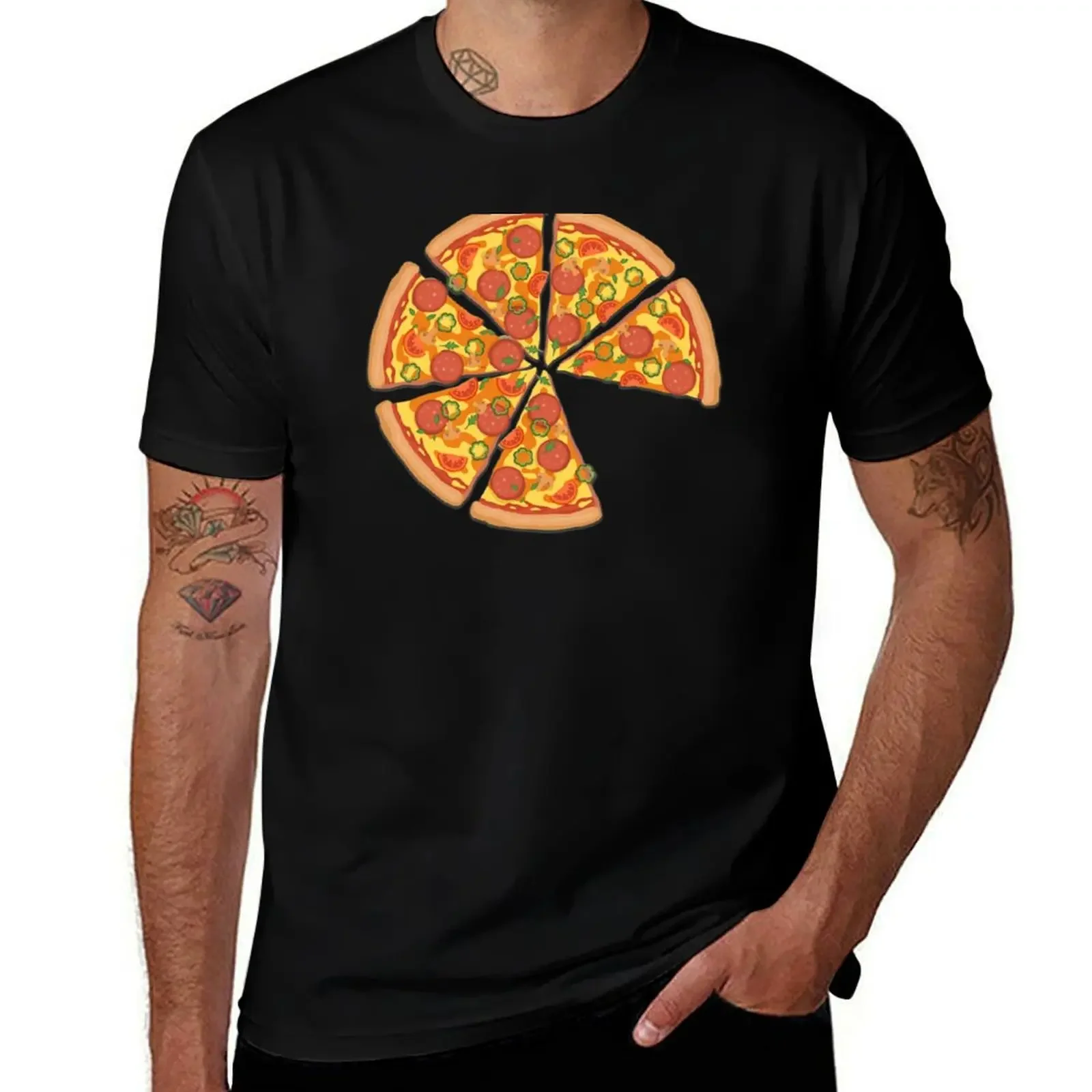 Pizza (Less 1 Slice) T-Shirt oversized graphic tee oversize t-shirts man cute tops gifts for boyfriend men t shirts