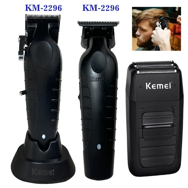 

Kemei KM-2296 KM-2299 KM-1102 Professional Hair Clipper Kit Electric Shaver Male Hair Cutting Machine Men’s Trimmer Machine