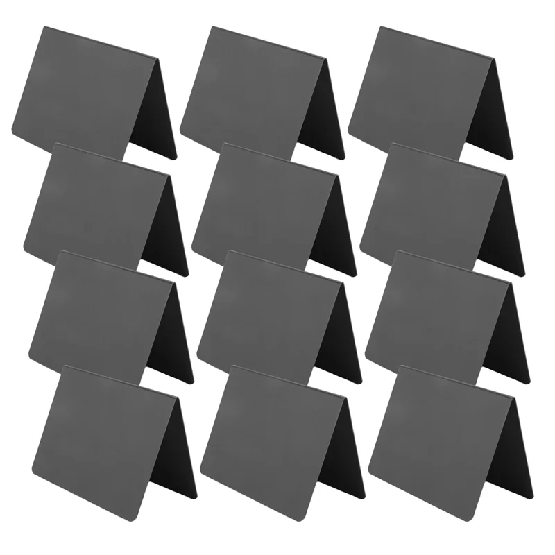 NEW-12 PCS Mini Chalkboard Signs 4X3inch Small Chalkboard Chalk Sign Food Labels For Party Buffet Tables ,Easy To Write
