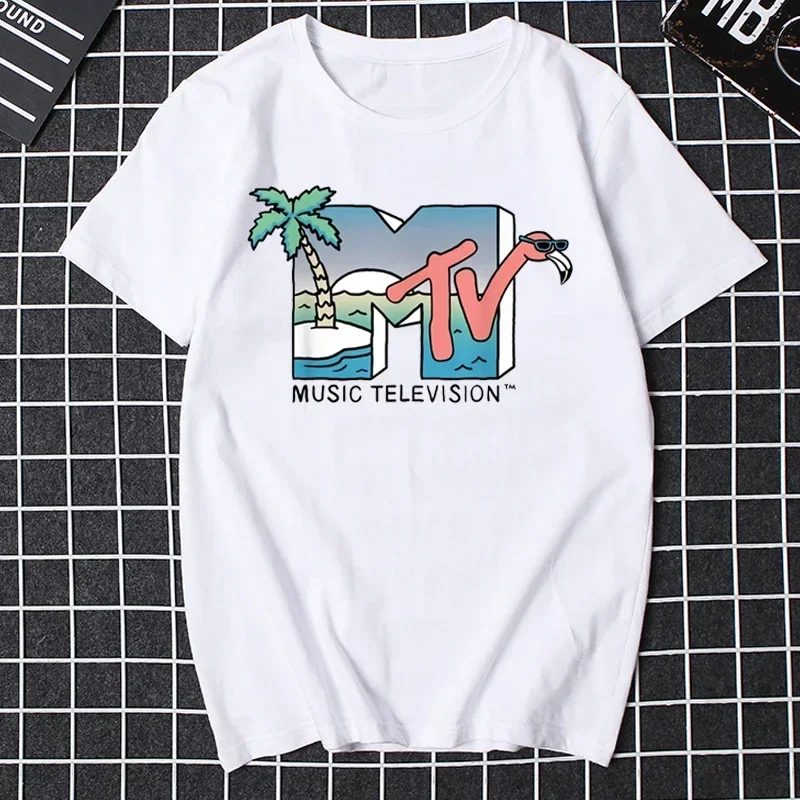 Men clothing retro T shirt vintage rock hip hop modal summer unisex casual shirt Daewoo music elevision graphic shirts