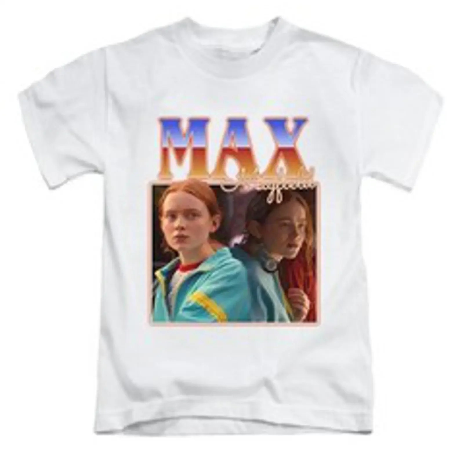 Max Mayfield Erwachsene T Shirt Retro Vintage Style Oberteil Neu vintage Washed fashion Stretched Top For Everyday Wear