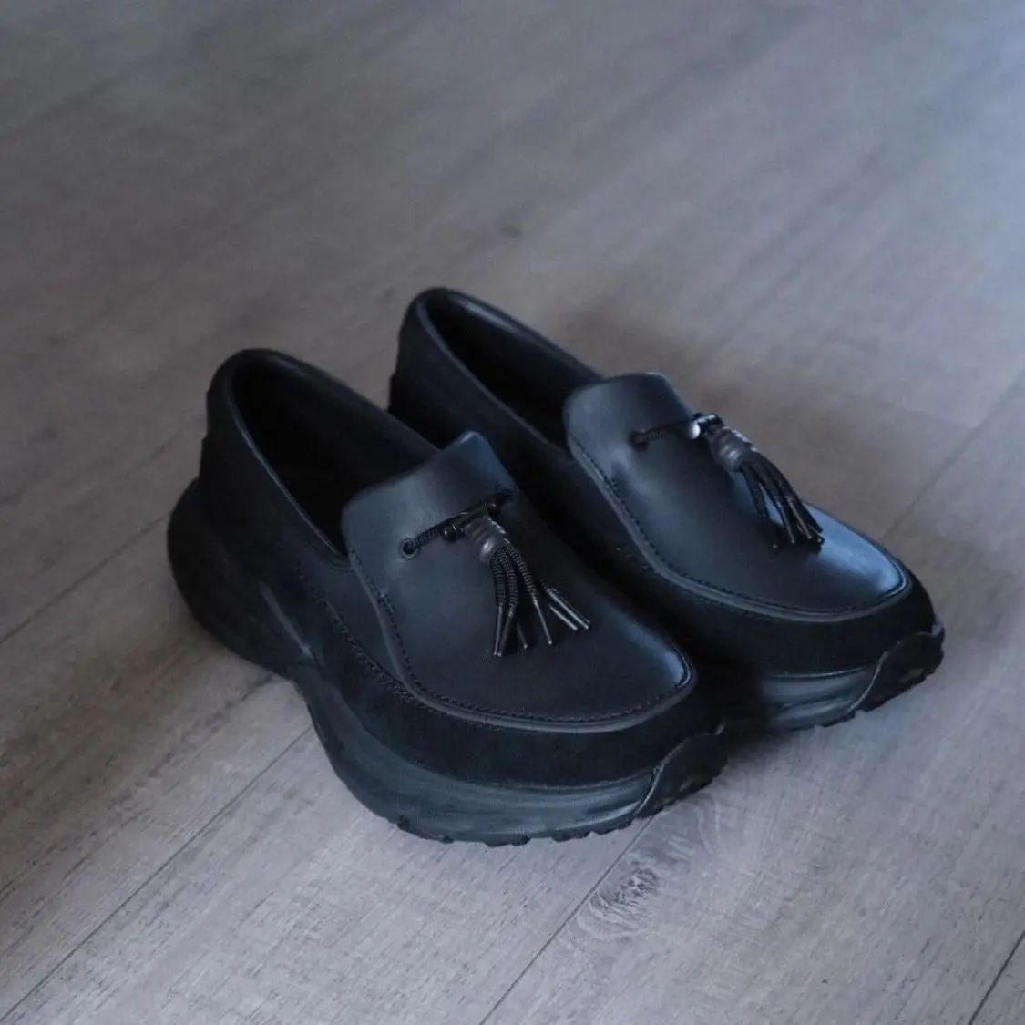 

Модные мужские слипоны Thi Bot Running oes, спортивные повседневные походные лоферы на открытом воздухе, увеличенная высота для отдыха Faion