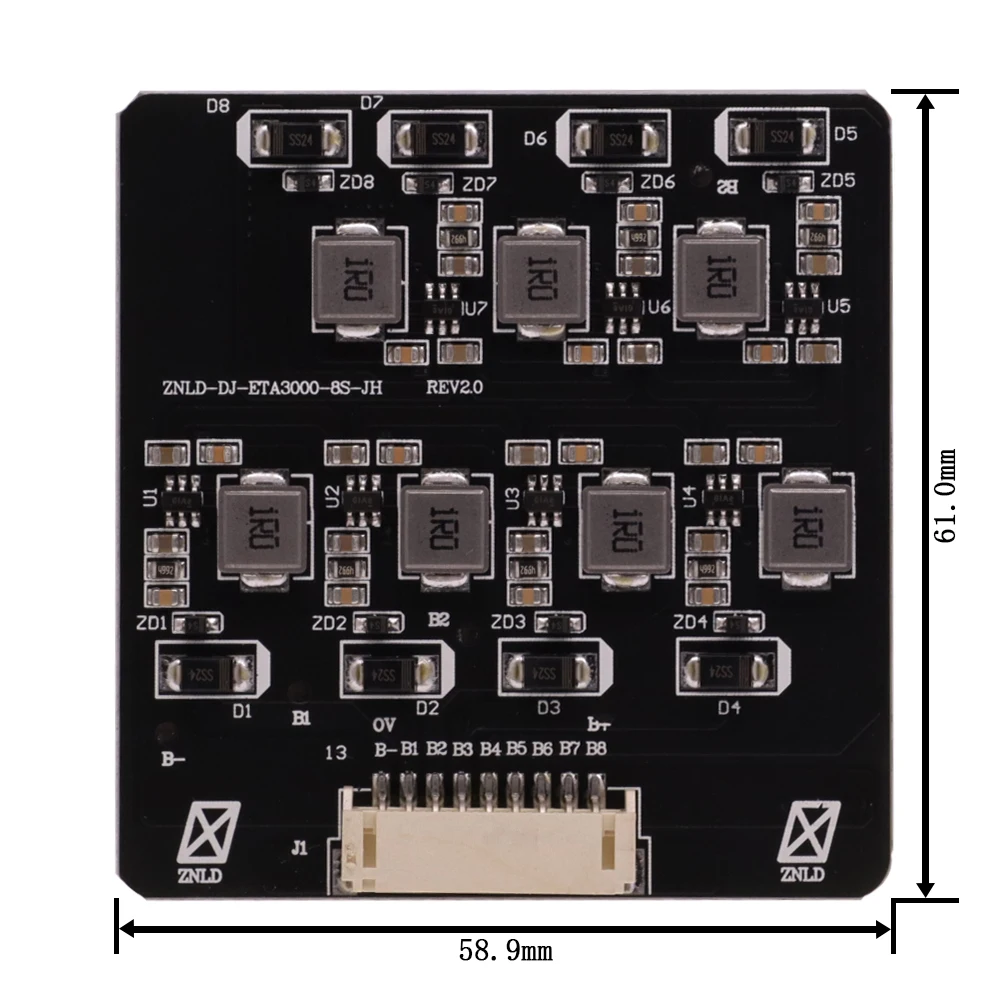 BMS 2S-8S 1.2A Balance Board Lifepo4 LTO Lithium Battery Active Equalizer Balancer Energy Transfer Board BMS 3S 4S 5S 6S 7S 8S