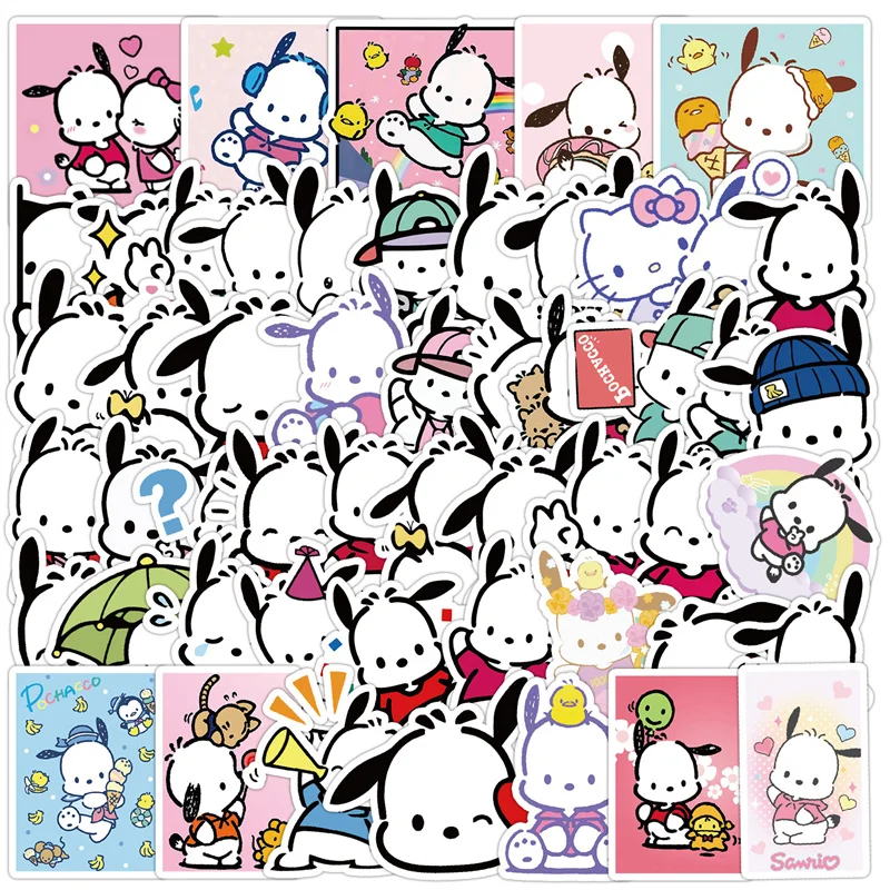 50 Stück Anime Hello Kitty Melody Keroppi Cartoon Aufkleber Spielzeug Laptop Koffer Telefon Aufkleber Kind Weihnachten Geburtstag Party Geschenke