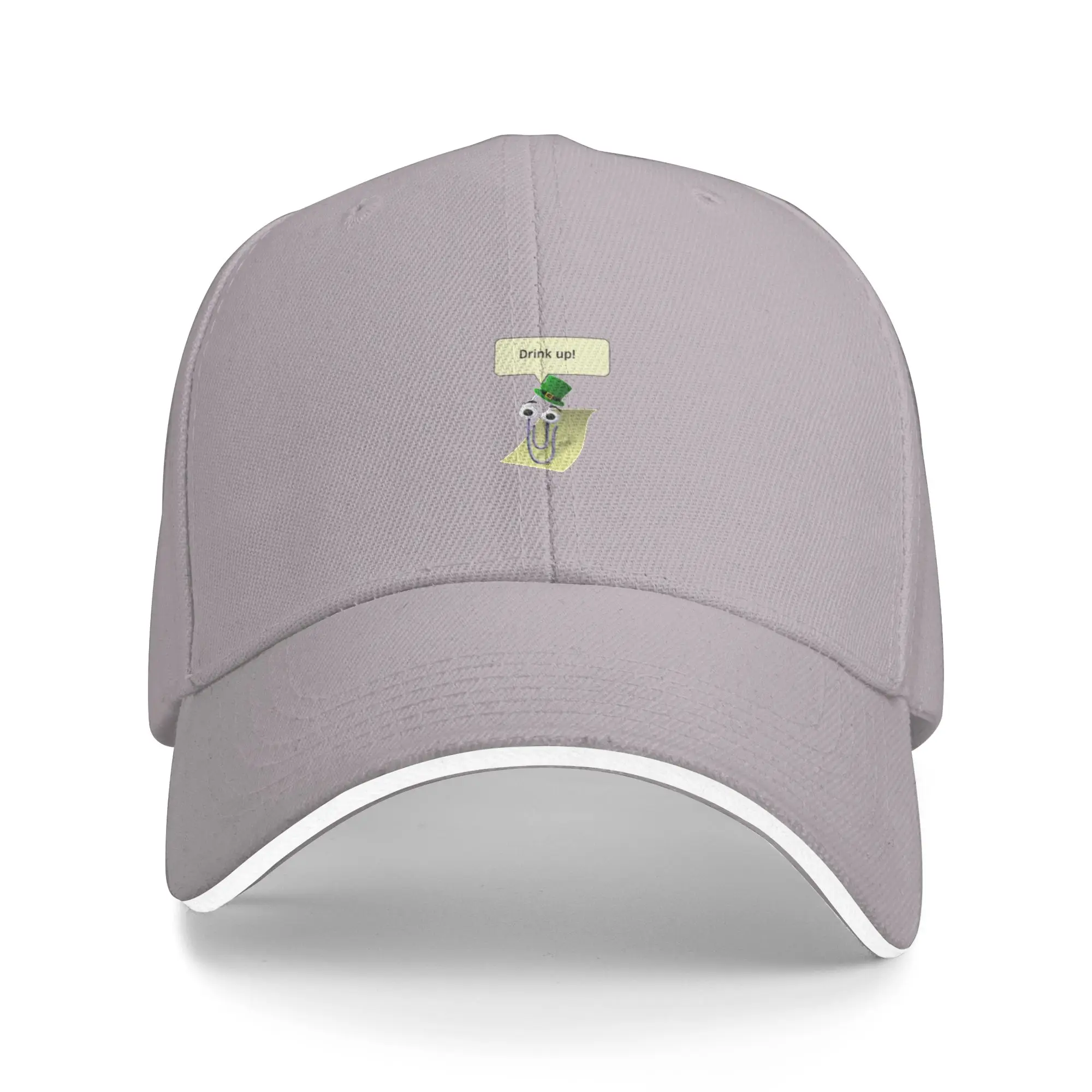 Fashion St  Patrick s Day Clippy  Curved Brim Baseball Cap Literary Style Women Hat