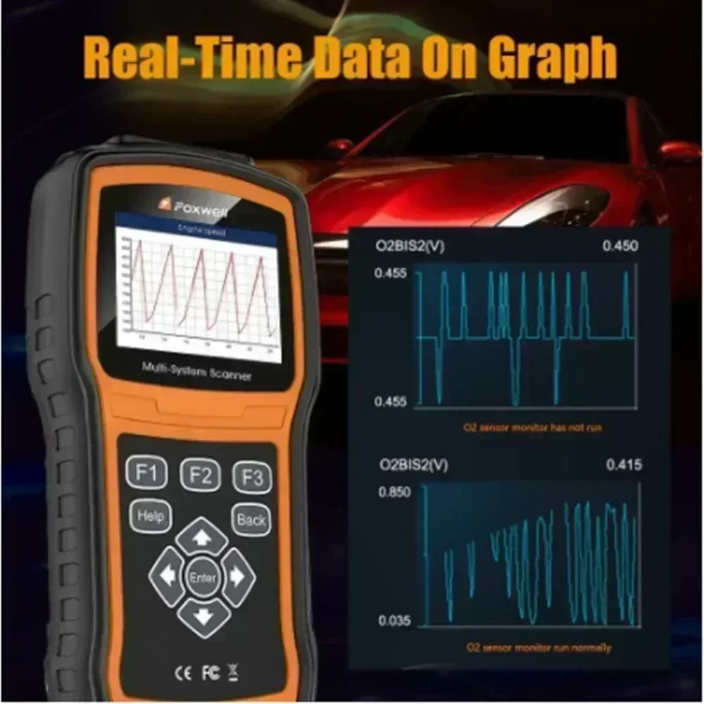 Foxwell NT530 Multi-System Scanner Support for Porsche BMW Benz MITSUBISHI  Nissan Suzuki GM Chassis Update Version of NT520