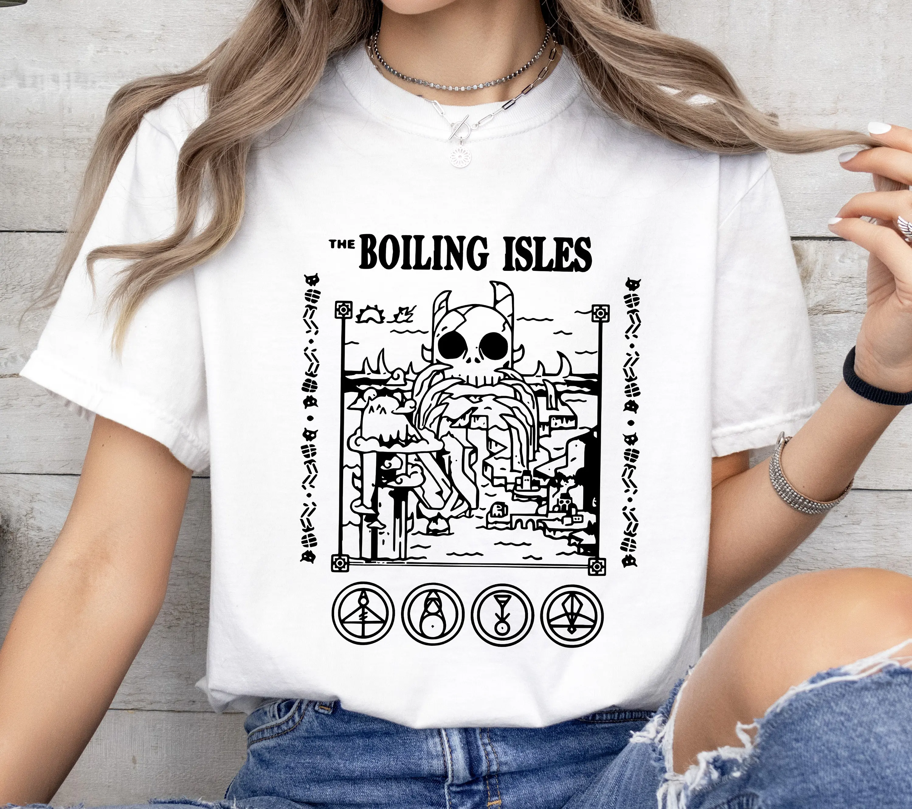 

Vintage The Boiling Isles The Owl House Shirt, The Owl House Tshirt, Hexside School Of Magic And Demonics Tee