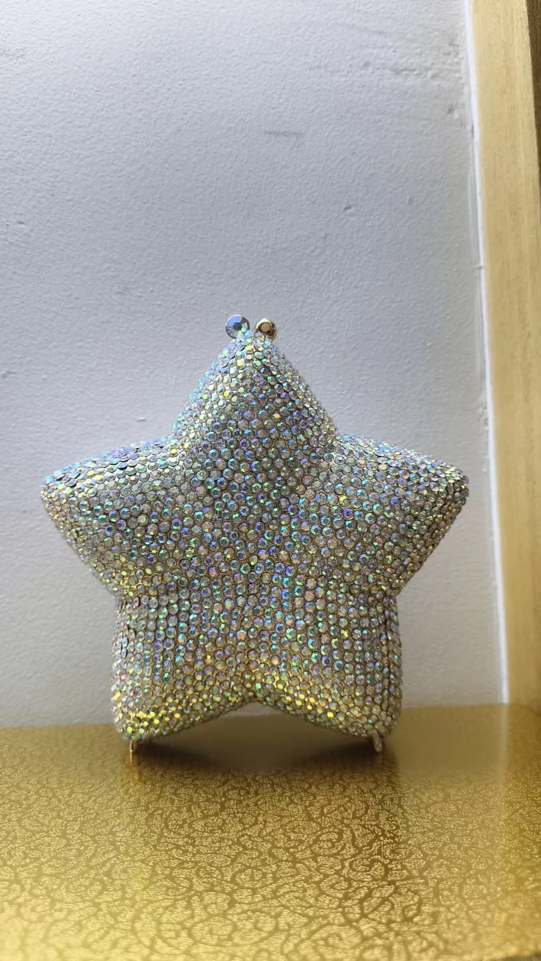 جديد حجر الراين مخلب محفظة المرأة أنيقة حفل زفاف العروس حقيبة حفلة موسيقية مساء حقيبة يد سباركلي كريستال الماس هدية عيد ميلاد #6