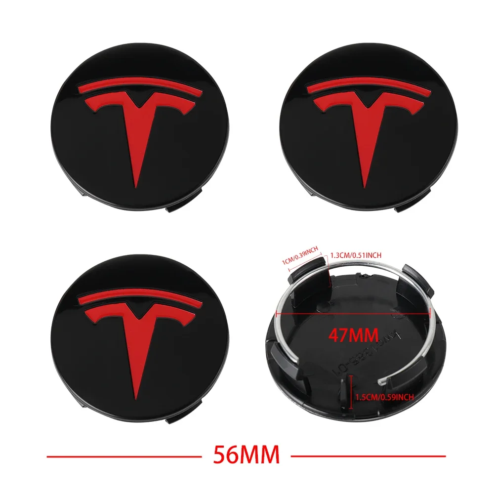 56mm Car Wheel Center Hub Caps Rim Cover for Tesla Model 3 Model S Model X  Coil Mod WYE K80 Roadster Invader Mod WYE Space X