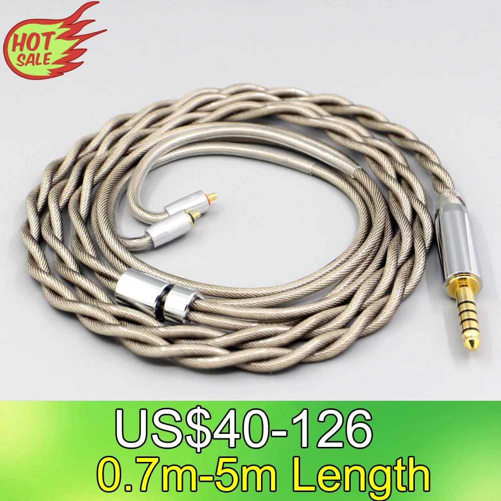 

LN007833 Type6 756 core 7n Litz OCC Silver Plated Earphone Cable For UE Live UE6 Pro Lighting SUPERBAX IPX 2 core 2.8mm