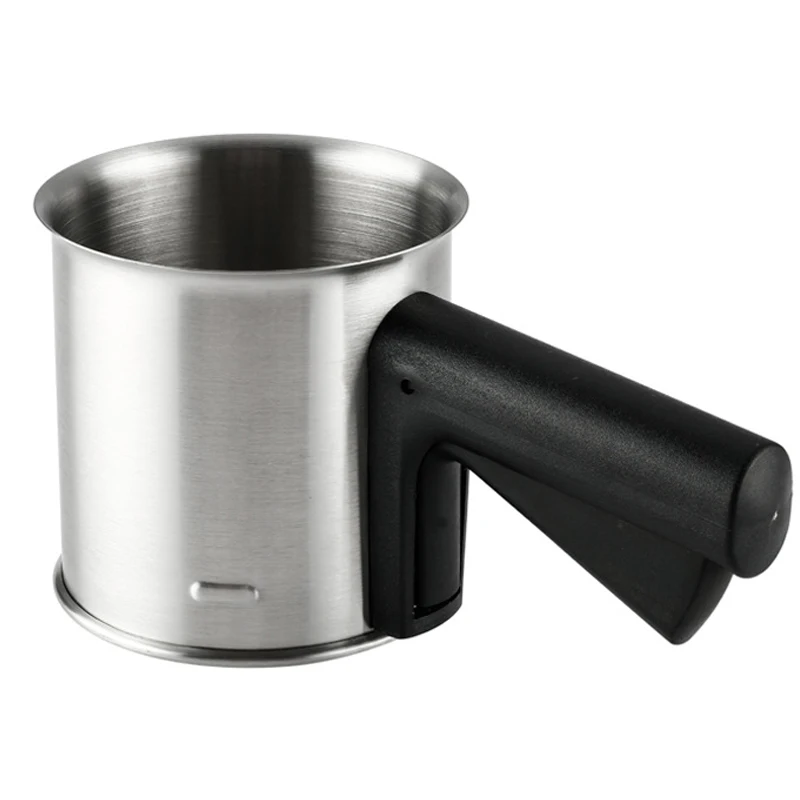 

Flour Sifter for Baking, Stainless Steel Sieve with Hand Press Design, Hand Pressed Flour Shaker Cup for Home Kitchen