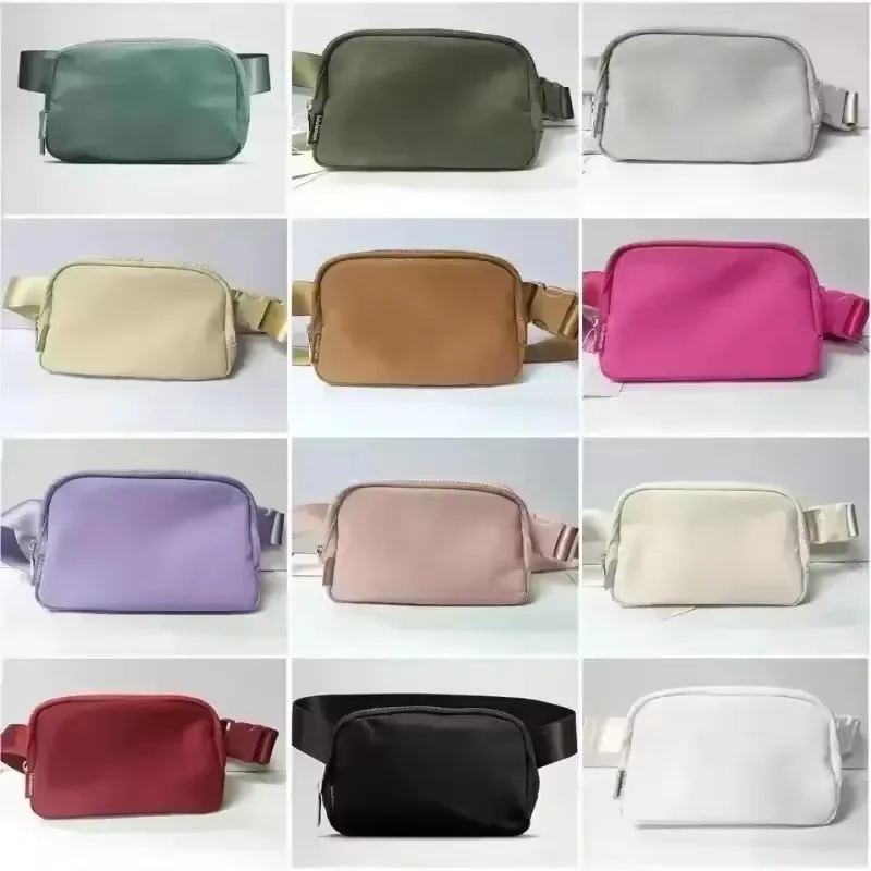 Sports Waist Bag Metal Tag Bags Outdoor Running Unisex Fanny Pack Multifunctional Belt Bag Mobile Phone Storage Cross Body Bag