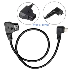 Efficient Charging Cable DTAP to Type-C Cord Camera Power Cable Quick and Reliable Power Supply for V Mount Battery