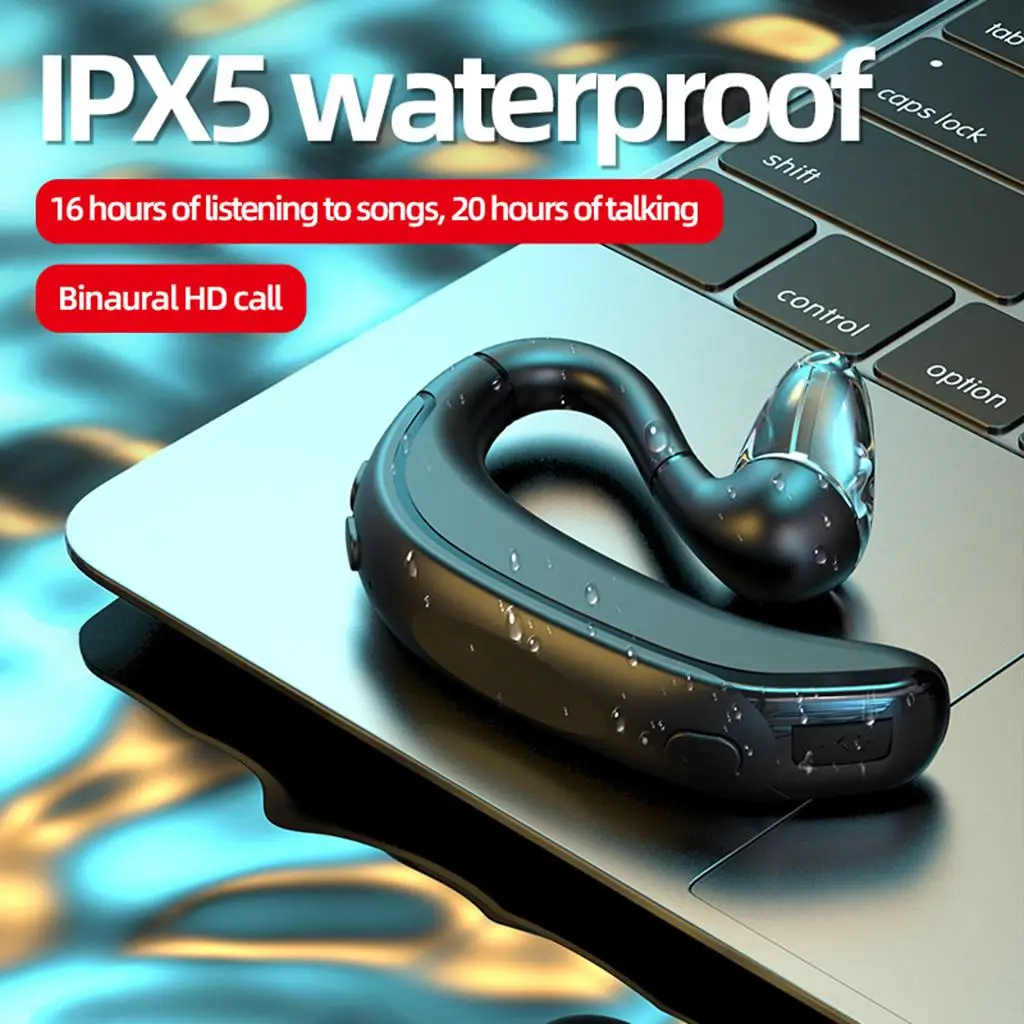 Waterproof Headset Business Style Wireless Headset Earpiece