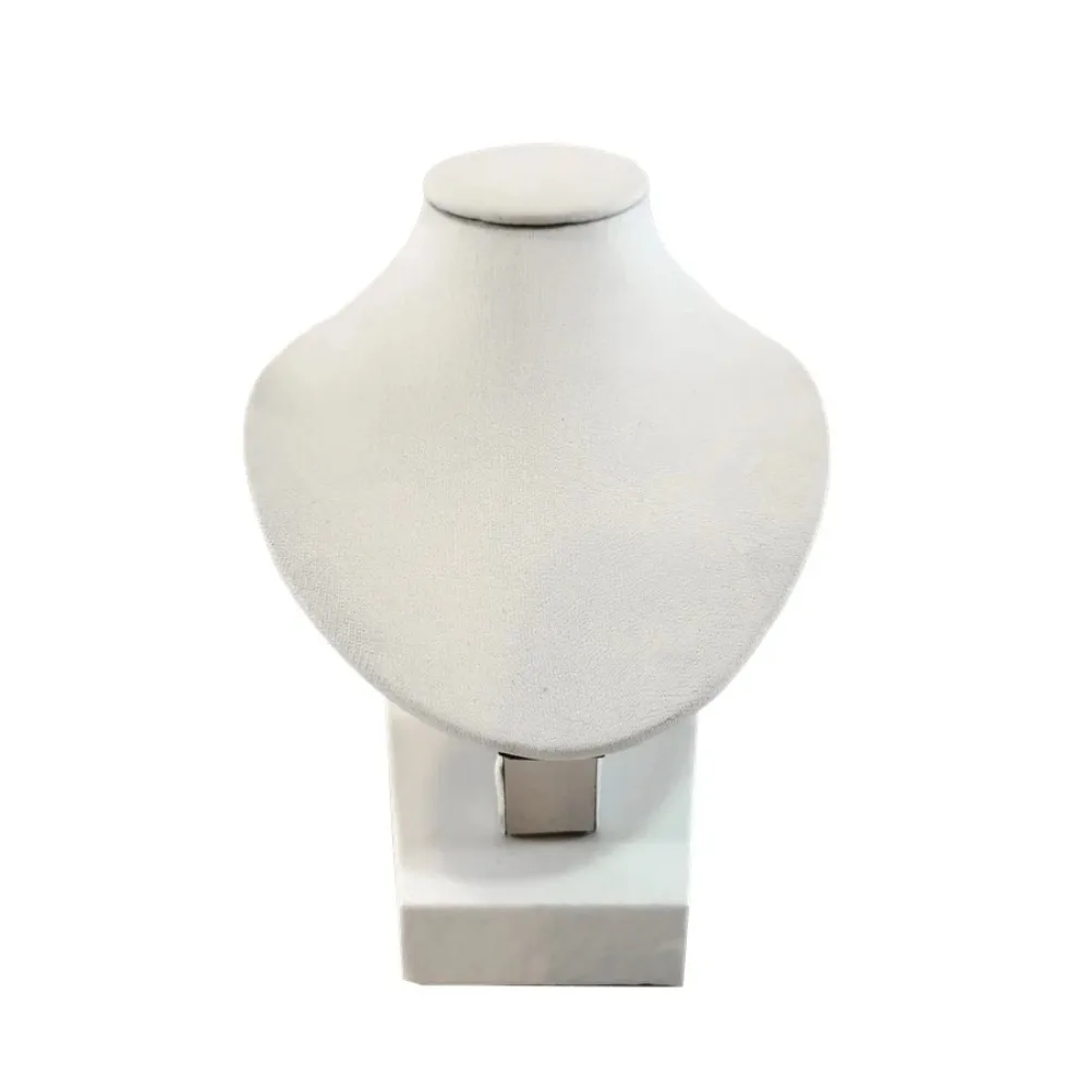 Mannequin Display Stand Fashion Miniature Solid Color Neck Model Stand PU Storage Rack Necklace Pendant