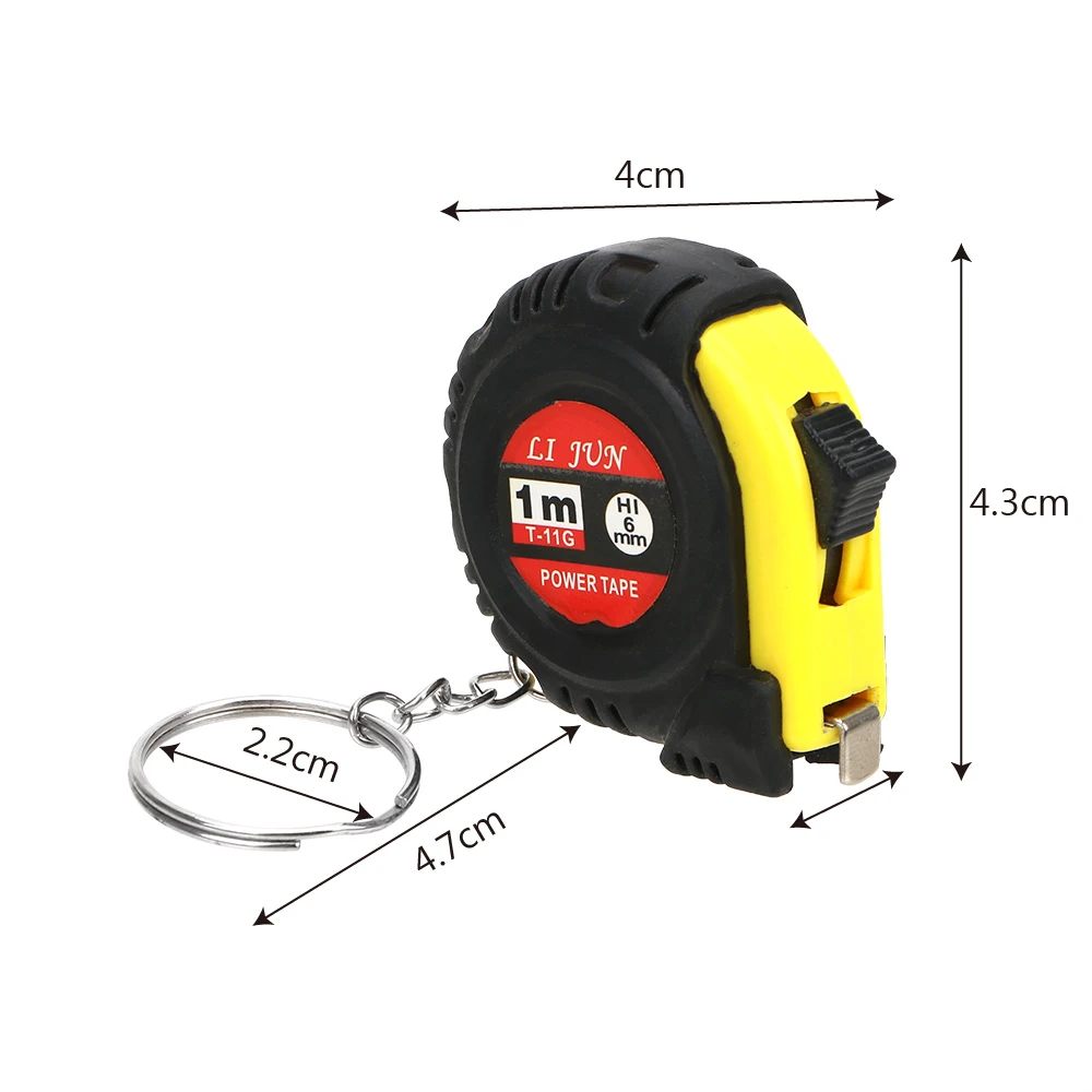 Retractable Ruler Flexible Portable Pull Ruler Tape Measure Gauging Tools Sewing Cloth Metric Tailor Tool Measuring Tape 1m