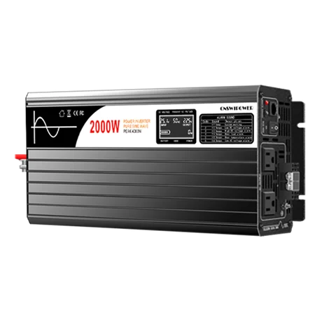 CNswipower 2000W Bluetooth pure sine wave solar power inverter DC 12V 24V 48V to AC 110V LCD display