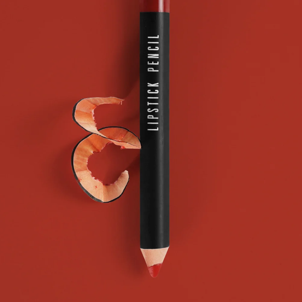 2Pcs Long-Lasting Matte Lip Liner Pencils Non-Smudging Natural Look Makeup Lip Pen for Women Everyday Wear Matte Lipstick Pen