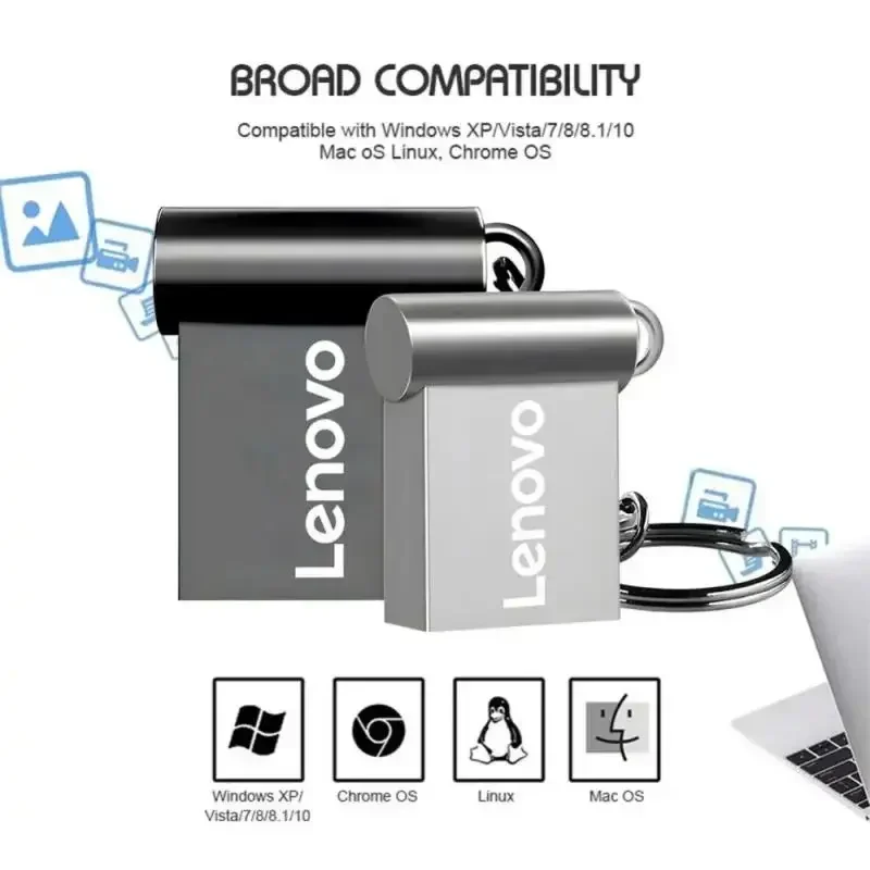 Lenovo 2TB Usb 3.0 Flash Drives High Speed Metal Pendrive 1TB 512GB 256GB Portable Usb Drive Waterproof Memoria Usb Flash Disk