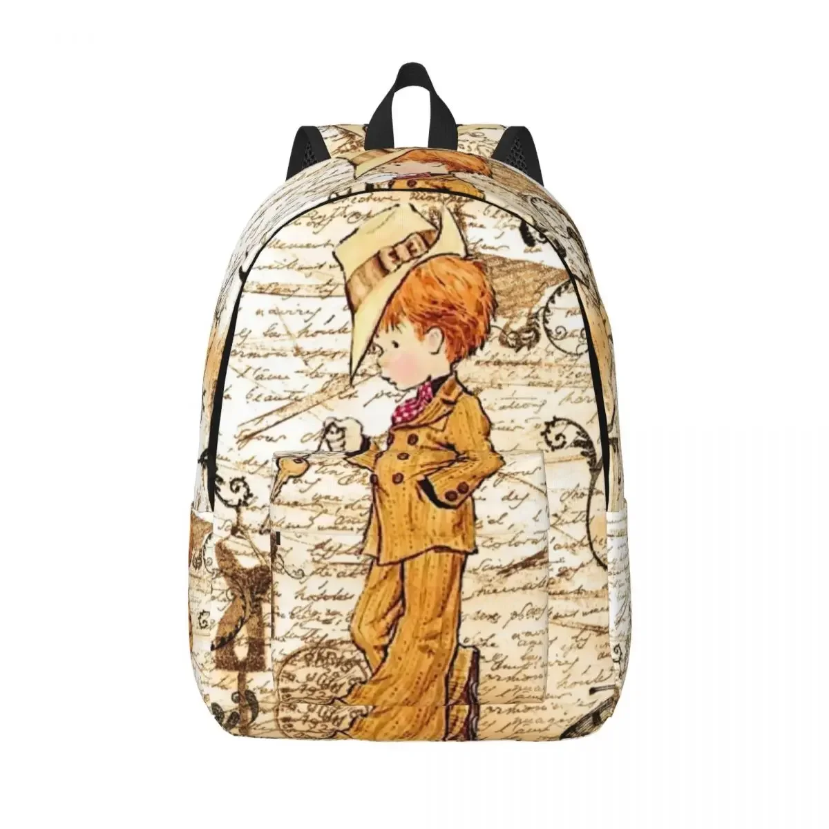 Sarah Kay Cartoon Canvas Backpack for Boys Girls Cute College School Travel Bags Women Men Bookbag Fits 15 Inch Laptop