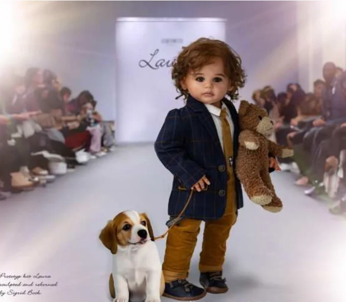 

SINO-BB 32inches Reborn Doll Special Offer BOY Version Louisa Light Brown Skin Finished Painted