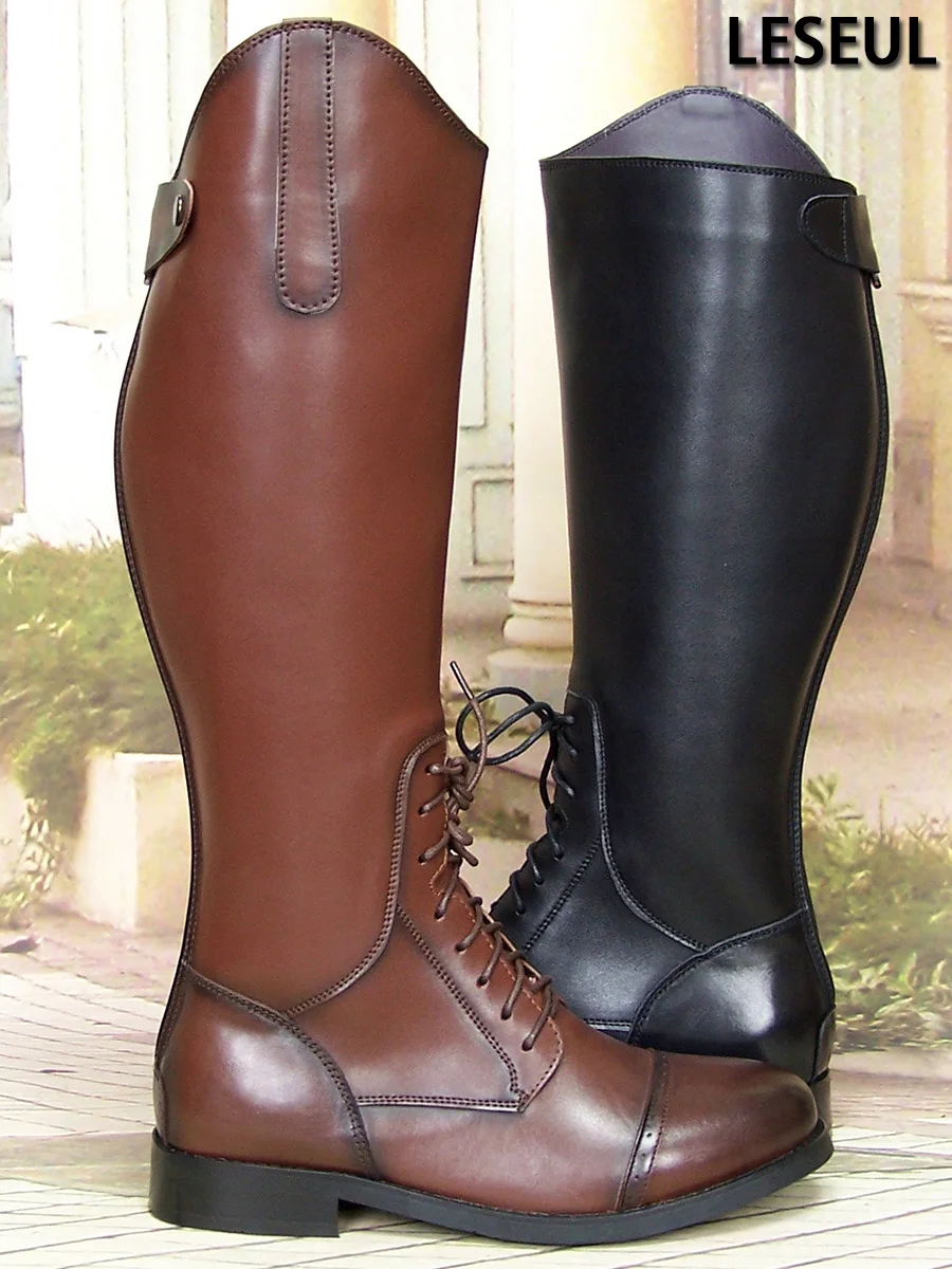 

Мужские высокие кеды из натуральной яловой кожи, церемониальные защитные ботинки, британские осенние мужские длинные кожаные ботинки на молнии для верховой езды