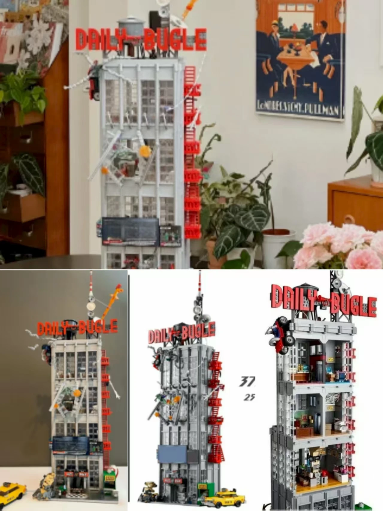 The Daily Newspaper Office 3772 Pcs Conjuntos de blocos de construção 76178 Compatível com partículas Legoed Adequado para presentes de Natal